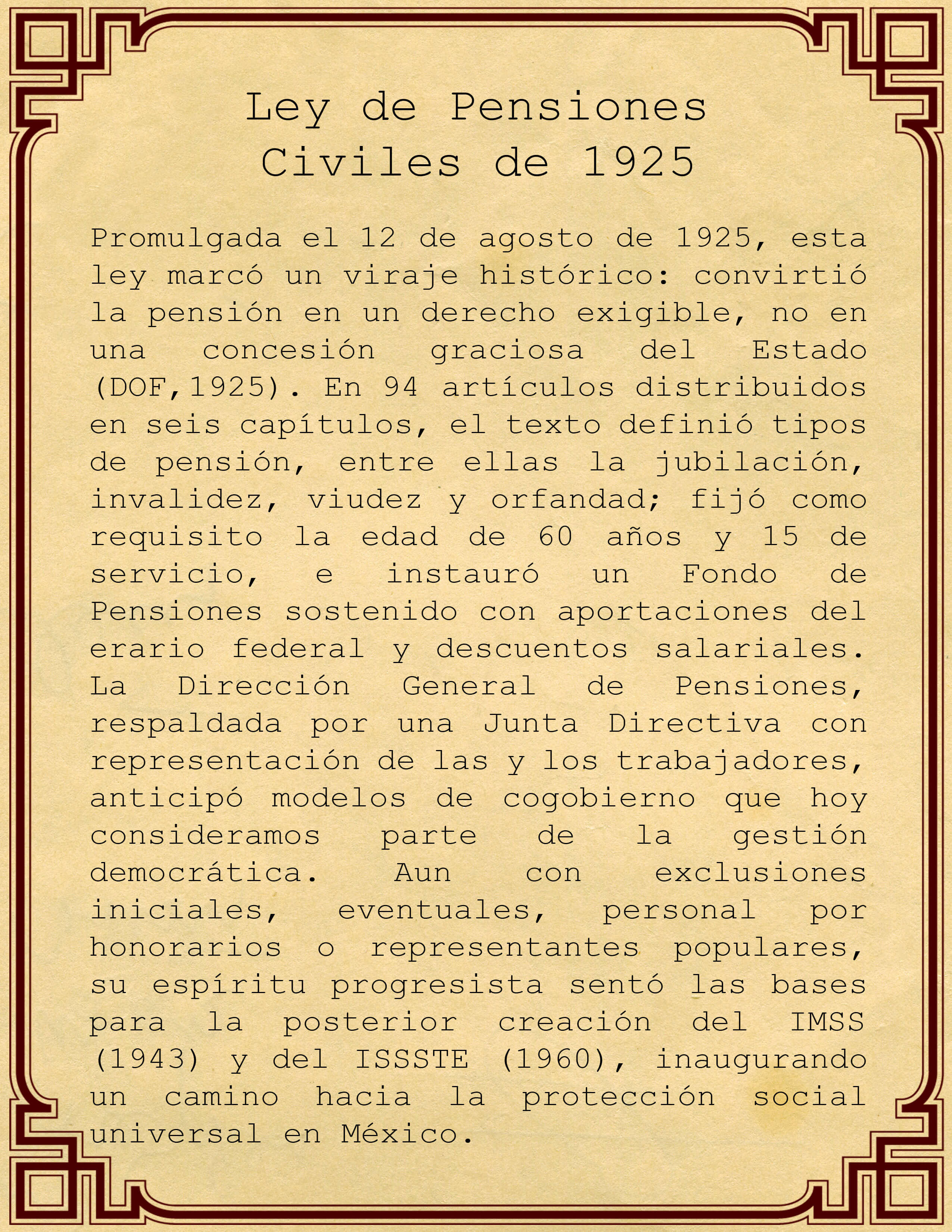 Ley de Pensiones Civiles de 1925